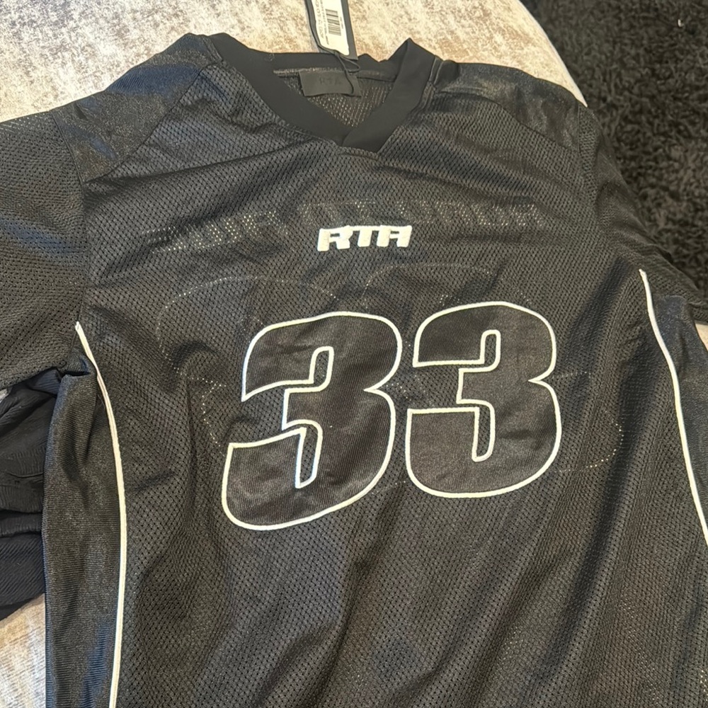 RTA Black Mesh Jersey with Number 33